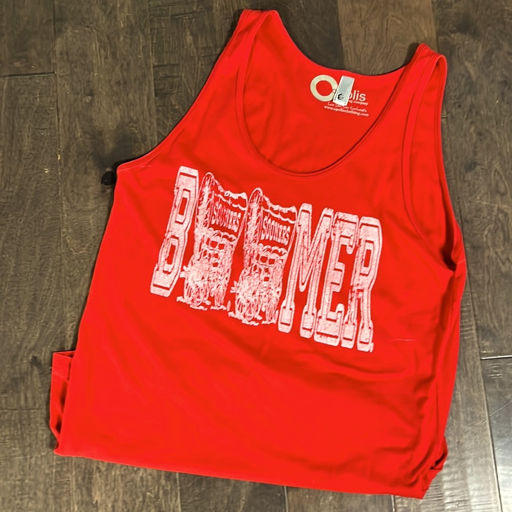 Opolis Oklahoma Sooner tank top size L EUC